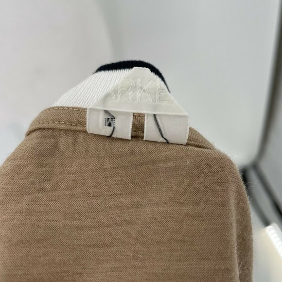 ARKET Merino Wool T Shirt Top Short Sleeve Beige Brown size Medium - Picture 8 of 11